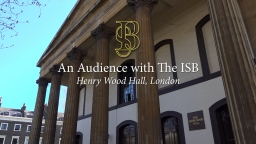 Cover art for An Audience with the ISB